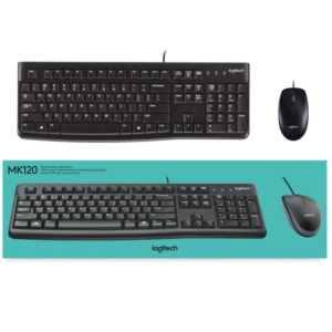 COMBO MOUSE + TECLADO LOGITECH MK120 USB Negro