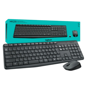 COMBO MOUSE + TECLADO LOGITECH MK235 Inalambrico Gris