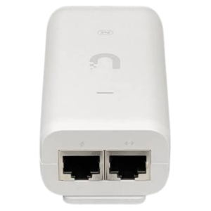 Inyector PoE U-POE-AF Ubiquiti de 48VDC, 0.32A, 15,4W puerto Gigabit Proteccion contra sobretensiones