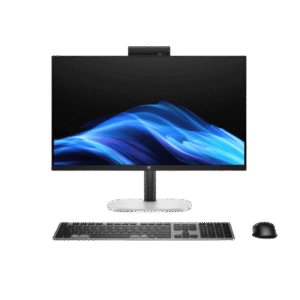 AIO HP OmniStudio 24-CU0033LA, Intel Core 3 100U, SSD 512GB, DDR5 8GB, NO DVD, Pantalla 23.8" FHD IPS, Linux, Combo Inalambrico, Negro (D2QH8LA#ABM)