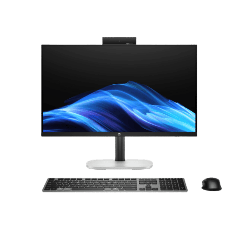 AIO HP OmniStudio 24-CU0033LA, Intel Core 3 100U, SSD 512GB, DDR5 8GB, NO DVD, Pantalla 23.8" FHD IPS, Linux, Combo Inalambrico, Negro (D2QH8LA#ABM)