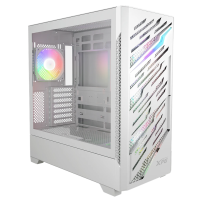 CHASIS XPG DE MEDIA TORRE ATX STARKER AIR BTF, 4 ventiladores ARGB de 120 mm, BLANCO