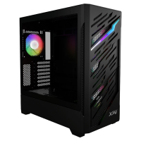 CHASIS XPG DE MEDIA TORRE ATX STARKER AIR BTF, 4 ventiladores ARGB de 120 mm, NEGRO