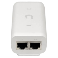 Inyector PoE U-POE-AF Ubiquiti de 48VDC, 0.32A, 15,4W puerto Gigabit Proteccion contra sobretensiones