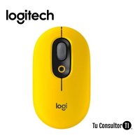Mouse inalámbrico Logitech POP amarillo